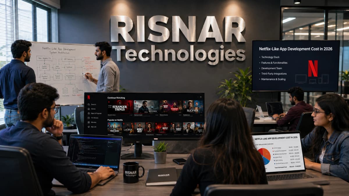Netflix-Like App Development Cost in 2026 | Complete Pricing Guide | RISNAR